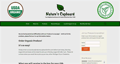 Desktop Screenshot of naturescupboardonline.com